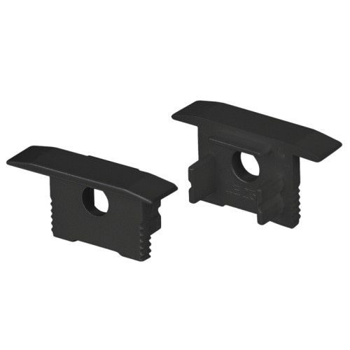 Заглушка SL-SLIM-H13M-F25 BLACK с отверстием (Arlight, Пластик) Пара заглушек черного цвета с отверстием для профиля SL-SLIM-H13-F. В комплекте 2 заглушки. Цена за весь комплект.