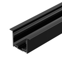  - Профиль SL-LINIA49M-F-2000 BLACK (Arlight, Алюминий)