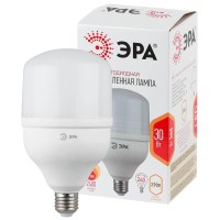  - Лампа светодиодная ЭРА E27 30W 2700K матовая LED POWER T100-30W-2700-E27 Б0027002
