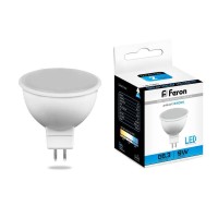  - Лампа светодиодная Feron MR16 G5.3 9W 6400K Грибок матовая LB-560 25841