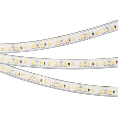 Лента герметичная RTW-PU-A120-10.5mm 12V Cool 8K (16.8 W/m, IP68, Wire 2m, 5m) (Arlight, -) 
