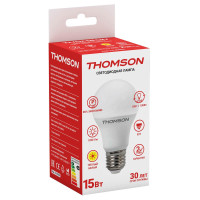  - Лампа светодиодная Thomson E27 15W 3000K груша матовая TH-B2009