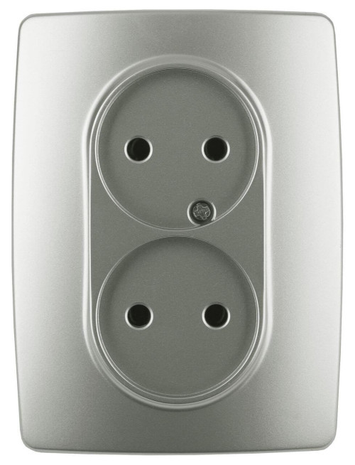 Розетка ЭРА 12 2x2P 16A 250V 12-2107-15 Б0031247 