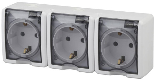 Розетка ЭРА Эксперт 3х2P+E IP54 16A 250V 11-2405-01 Б0020720 