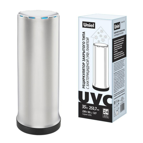 Ультрафиолетовый бактерицидный рециркулятор Uniel UDG-T30A UVCB White UL-00007697 
