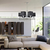  - Подвесная люстра Lumien Hall Alessandriya LH1057/6P-NK-BK