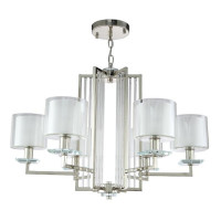  - Подвесная люстра Crystal Lux Nicolas SP-PL6 Nickel/White