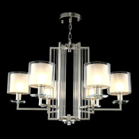  - Подвесная люстра Crystal Lux Nicolas SP-PL6 Nickel/White