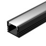 Профиль PDS-S-2000 ANOD Black RAL9005 (Arlight, Алюминий) - Профиль PDS-S-2000 ANOD Black RAL9005 (Arlight, Алюминий)