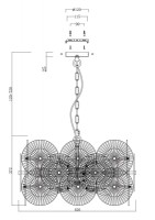  - Подвесная люстра Maytoni Aster MOD007PL-08G