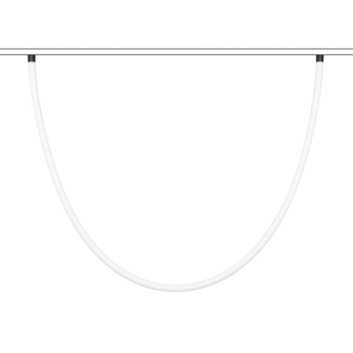 Светильник MAG-FLEX-TUBE-ELASTIC-L2500-35W Day4000 (BK, 360 deg, 48V) (Arlight, IP20 Металл, 3 года) Светильник гибкий для магнитных треков серии FLEX. Мощность 35 Вт, св. поток 2300 лм, 67 лм/Вт, дневной 4000 K, CRI>90, угол 360°, напряжение питания 48 В. Матовый белый фигурный корпус из силикона. Размер: диаметр 30 мм, длина 2500 мм. Монтаж на магнитный трек FLEX.
