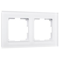  - Рамка Werkel Favorit на 2 поста белый матовый WL01-Frame-02 4690389098581