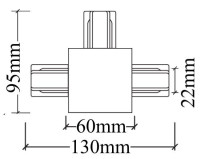  - Коннектор Т-образный Crystal Lux CLT 0.2211 02 WH