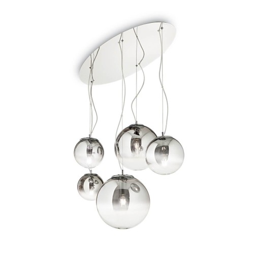 Подвесная люстра Ideal Lux Mapa Sp5 Cromo Sfumato 140759 
