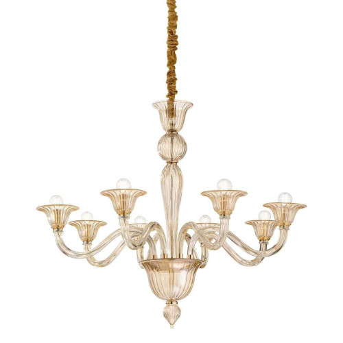 Подвесная люстра Ideal Lux Brigitta SP8 Ambra 199412 
