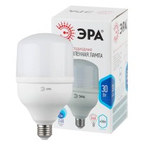  - Лампа светодиодная ЭРА E27 30W 4000K матовая LED POWER T100-30W-4000-E27 Б0027003