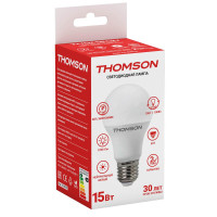  - Лампа светодиодная Thomson E27 15W 4000K груша матовая TH-B2010