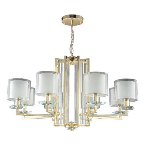 Подвесная люстра Crystal Lux Nicolas SP-PL8 Gold/White 