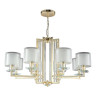 Подвесная люстра Crystal Lux Nicolas SP-PL8 Gold/White - Подвесная люстра Crystal Lux Nicolas SP-PL8 Gold/White