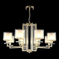  - Подвесная люстра Crystal Lux Nicolas SP-PL8 Gold/White