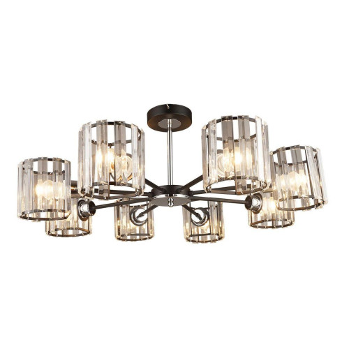 Потолочная люстра IMEX MD.4057-8-S BK+CH 