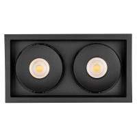  - Светильник CL-SIMPLE-S148x80-2x9W Warm3000 (BK, 45 deg) (Arlight, IP20 Металл, 3 года)