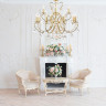 Подвесная люстра Arti Lampadari Romano E 1.1.12.600 G - Подвесная люстра Arti Lampadari Romano E 1.1.12.600 G