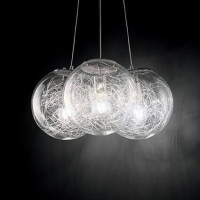  - Подвесная люстра Ideal Lux Mapa Sat SP3 Nickel 176031