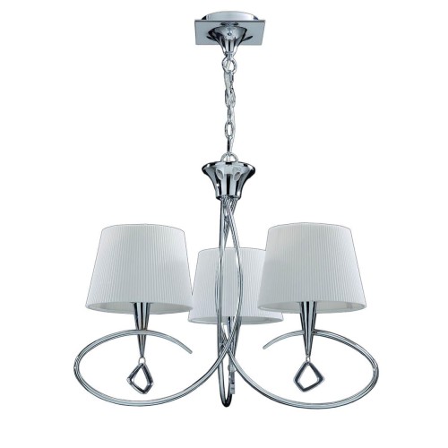 Подвесная люстра Mantra Mara Chrome - White 1640 