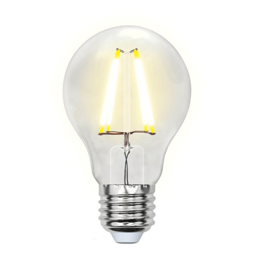 Лампа светодиодная филаментная Uniel E27 8W 4000K прозрачная LED-A60-8W/NW/E27/CL GLA01TR UL-00002212 