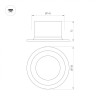 Светильник MS-DROP-BUILT-R158-30W Day4000 (BK, 90 deg, 230V) (Arlight, IP54 Металл, 5 лет) - Светильник MS-DROP-BUILT-R158-30W Day4000 (BK, 90 deg, 230V) (Arlight, IP54 Металл, 5 лет)