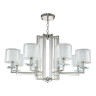 Подвесная люстра Crystal Lux Nicolas SP-PL8 Nickel/White - Подвесная люстра Crystal Lux Nicolas SP-PL8 Nickel/White