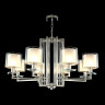 Подвесная люстра Crystal Lux Nicolas SP-PL8 Nickel/White - Подвесная люстра Crystal Lux Nicolas SP-PL8 Nickel/White