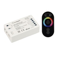  - Контроллер ARL-OVAL-RGBW Black (5-24V, 4x4A, ПДУ Овал, RF) (Arlight, IP20 Пластик, 3 года)