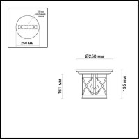  - Уличный светильник Odeon Light Sation 4045/1C