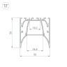 Профиль ARH-LINE-5050-COMFORT-2000 ANOD (Arlight, Алюминий) - Профиль ARH-LINE-5050-COMFORT-2000 ANOD (Arlight, Алюминий)