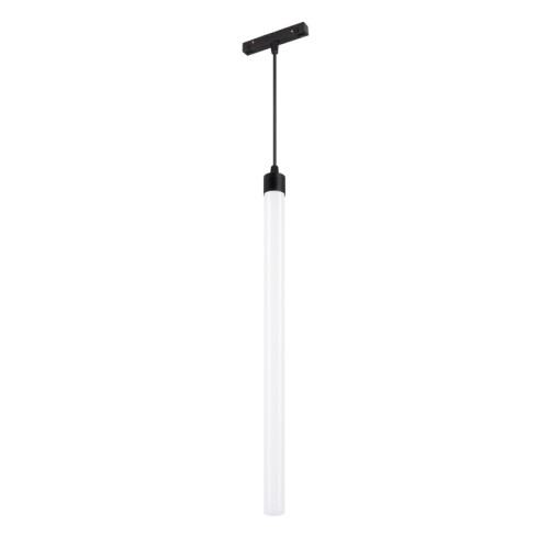 Светильник MAG-FLEX-TUBE-HANG-L500-7W Day4000 (BK, 360 deg, 48V) (Arlight, IP20 Металл, 3 года) Светильник подвесной для магнитных треков серии FLEX. Мощность 7 Вт, св. поток 450 лм, 67 лм/Вт, дневной 4000 K, CRI>90, угол 360°, напряжение питания 48 В. Матовый белый фигурный корпус из ПВХ. Размер: диаметр 30 мм, длина 1000 мм. Длина подвеса 195мм. Монтаж на магнитный трек FLEX.