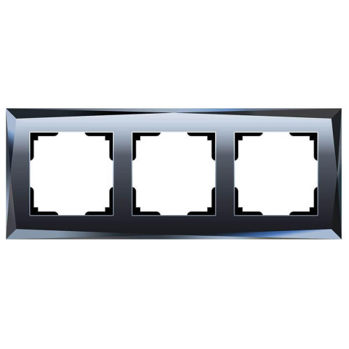 Рамка Werkel Diamant на 3 поста черный WL08-Frame-03 4690389054419 