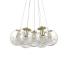 Подвесная люстра Ideal Lux Mapa Sat SP7 Ottone 176000 - Подвесная люстра Ideal Lux Mapa Sat SP7 Ottone 176000