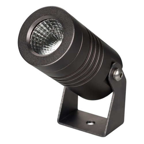 Светильник ALT-RAY-R42-5W Warm3000 (DG, 25 deg, 230V) (Arlight, IP67 Металл, 3 года) Уличный светодиодный прожектор, мощность 5Вт, угол освещения 25°. Цвет ТЕПЛЫЙ 3000К, световой поток 310лм. Влагозащищенный корпус IP67 - темно-серый алюминий, экран из закаленного стекла. Угол поворота корпуса в вертикальной плоскости 135°. Питание 230В, мощность 5 Вт. Размеры DxH -Ø42х77мм. В комплекте 1м провод.
