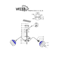  - Потолочная люстра Wedo Light Abetone 66594.01.69.08