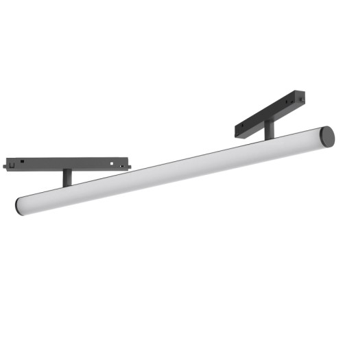 Светильник MAG-ORIENT-TUBE-CORNER-L600-20W Day4000 (BK, 180 deg, 48V) (Arlight, IP20 Металл, 5 лет) Светильник для магнитных треков MAG-ORIENT шириной 26 мм с двумя коннекторами. Мощность 20 Вт, св. поток 2000 лм, 100 лм/Вт, дневной 4000 K, CRI>90, угол 180°, напряжение питания 48 В. Черный фигурный корпус из алюминия, экран поликарбонат, степень защиты IP20. Размер: диаметр 30 мм, длина 600 мм, высота 77 мм. Монтаж на трек MAG-ORIENT. Пульсация 