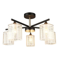 Потолочная люстра IMEX MD.4092-5-S BK+AB