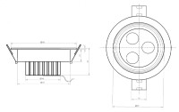  - Светильник IM-85AW Day White 30deg (3x2W, 220V) (Arlight, -)