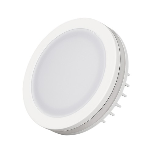 Светодиодная панель LTD-85SOL-5W Day White (Arlight, IP44 Пластик, 3 года) Круглый светильник с контурным свечением. Корпус IP44 белый + вставка поликарбонат PC. Цвет БЕЛЫЙ ДНЕВНОЙ 4000К, св.поток 400 лм, угол 120°+180°. Питание 180-240VAC (драйвер в к-те 300mA 11-25V), мощность 5Вт. Размеры 80х40 мм, установка в отв.65 мм, высота мин.40 мм.