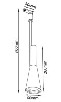  - Трековый светильник однофазный Crystal Lux CLT 0.31 002 WH