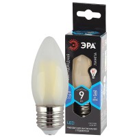 - Лампа светодиодная ЭРА E27 9W 4000K матовая F-LED B35-9w-840-E27 frost Б0046998