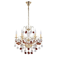  - Подвесная люстра Crystal Lux FRUTA SP6 GOLD