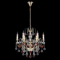  - Подвесная люстра Crystal Lux FRUTA SP6 GOLD