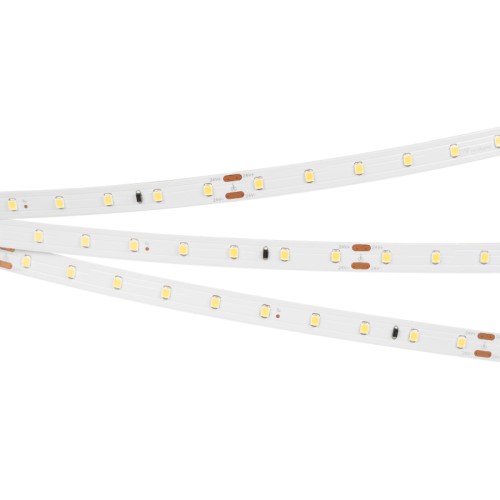 Лента IC 2-30000 24V Warm2400 10mm (2835, 60 LED/m, LUX) (Arlight, 4.6 Вт/м, IP20) Поставка под заказ от 1080 м. Стабилизированная лента LUX, подключение 30м в одну линию, светодиоды smd 2835, 60шт/м (1800шт на 30м), белая плата 10мм, скотч 3М. Цвет ТЕПЛЫЙ (как свеча) 2200-2400K. Питание 24V, мощность 4.6 Вт/м (138 Вт на 30м), угол 120°, цветопередача CRI>85. Размеры 30000х10x1.7мм. Мин.отрезок 166.67мм, 10 шт светодиодов. Пакет 30м. Цена за 1м.